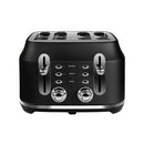 Rangemaster Classic 4 Slice Black Toaster