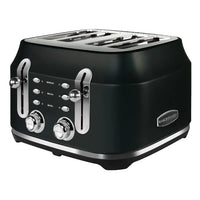 Rangemaster Classic 4 Slice Black Toaster