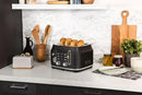 Rangemaster Classic 4 Slice Black Toaster