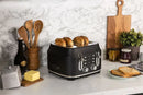 Rangemaster Classic 4 Slice Black Toaster