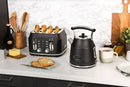 Rangemaster Classic 4 Slice Black Toaster