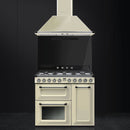 Smeg 90cm Dual Fuel Range Cooker | TR93P | Cream