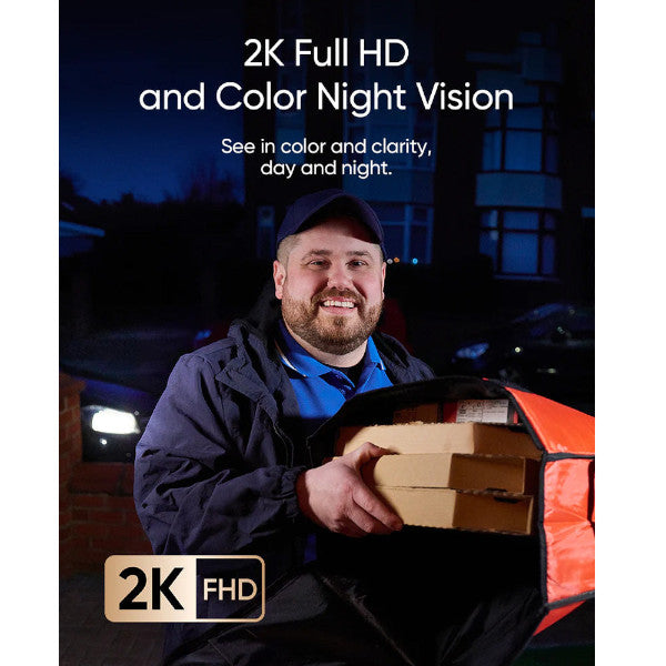 Eufy E340 Video 2K Dual Camera Colour Night Vision Doorbell | Black