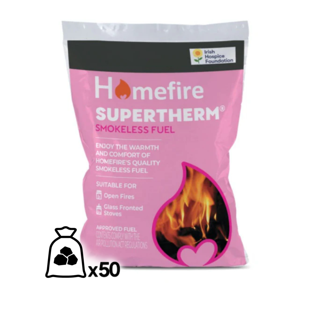 Pallet of CPL Supertherm Smokeless Coal 20kg (50 Bags)