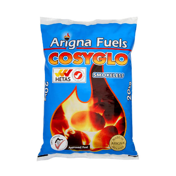 Half Pallet Of Arigna Cosyglo Smokeless Coal 20KG (25 Bags)