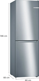 Bosch Series 2 60cm Frost Free Fridge Freezer S/Steel KGN34NLEAG