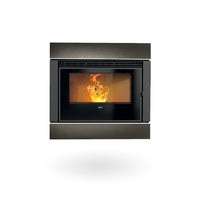 Klover Wave 90 Air Matt Black 9kw Pellet Insert