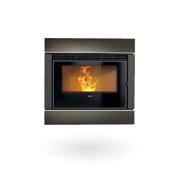 Klover Wave 90 Air Matt Black 9kw Pellet Insert