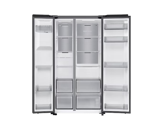 Samsung 640L Bespoke AI Series 6 Side-by-Side Fridge Freezer | Black | RS70F64KEF EU