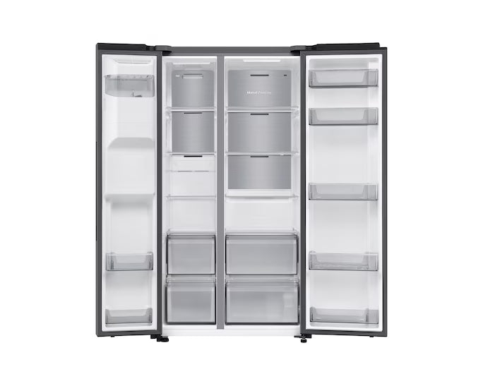 Samsung 640L Bespoke AI Series 6 Side-by-Side Fridge Freezer | Silver | RS70F64KET EU