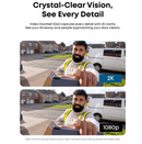 Eufy E340 Video 2K Dual Camera Colour Night Vision Doorbell | Black