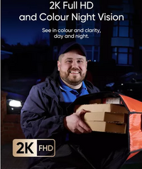 Eufy E340 Video 2K Dual Camera Colour Night Vision Doorbell | Black