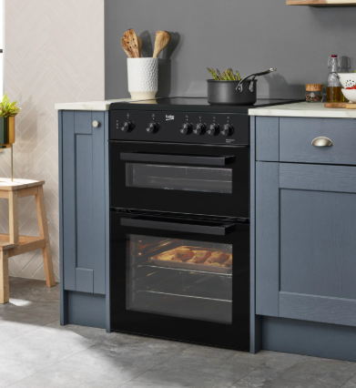 Beko Electric Cooker Black 600mm | KTC611K