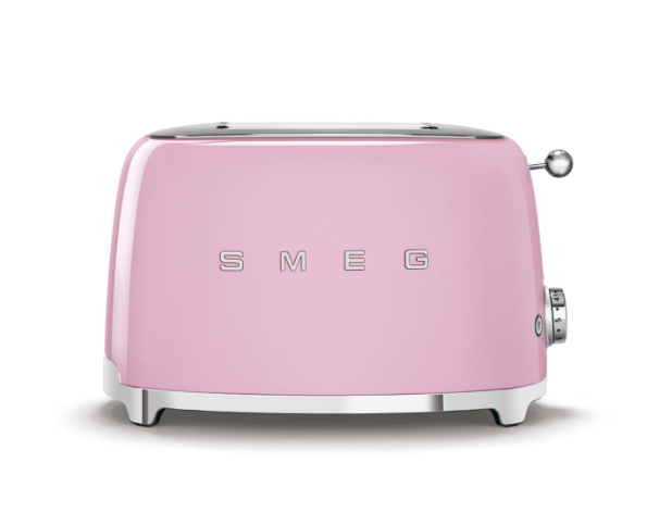Smeg 50's Retro Style 2 Slice Toaster | Pink
