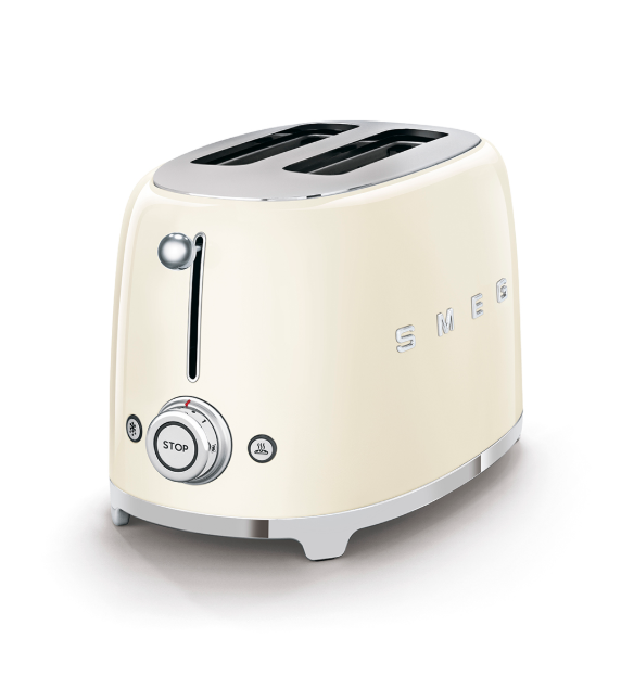 Smeg 50's Retro Style 2 Slice Toaster | Cream