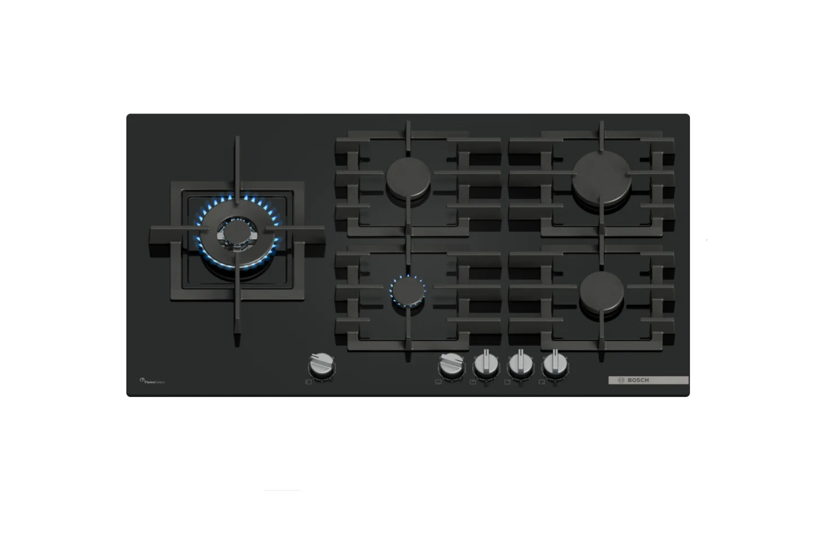 Bosch 90cm Gas Hob Black Glass | PPM9A6i40