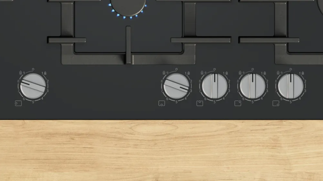 Bosch 90cm Gas Hob Black Glass | PPM9A6i40