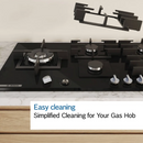 Bosch 90cm Gas Hob Black Glass | PPM9A6i40