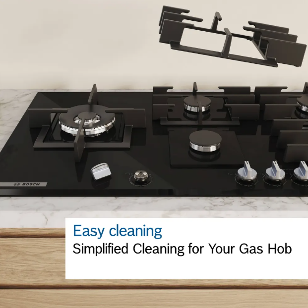 Bosch 90cm Gas Hob Black Glass | PPM9A6i40