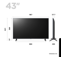 LG 43" 4K Smart TV | 43UR78006LK.AEK