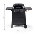 Oscar 2 Burner Gas BBQ black