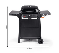 Oscar 2 Burner Gas BBQ black