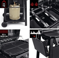 Oscar 2 Burner Gas BBQ black