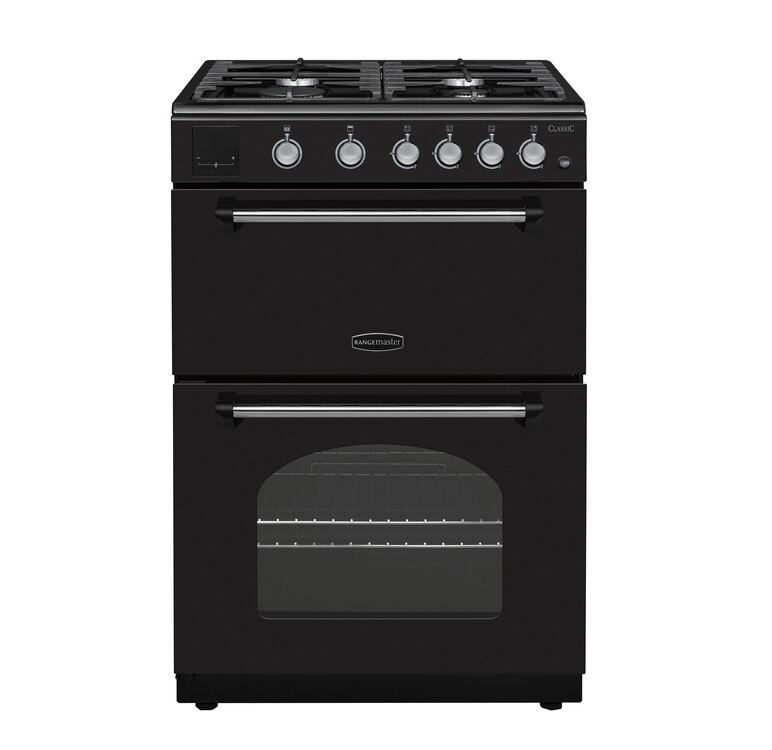 Rangemaster Classic 60cm Black - All Gas Electric Grill