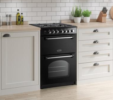 Rangemaster Classic 60cm Black - All Gas Electric Grill