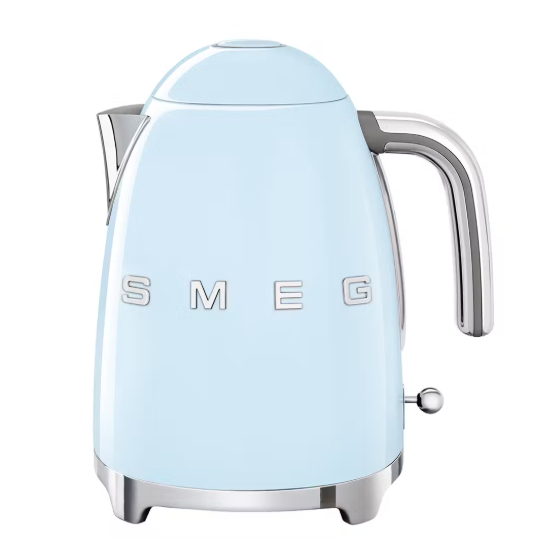 Smeg Retro 50's Style 1.7 Litre Kettle | Pastel Blue