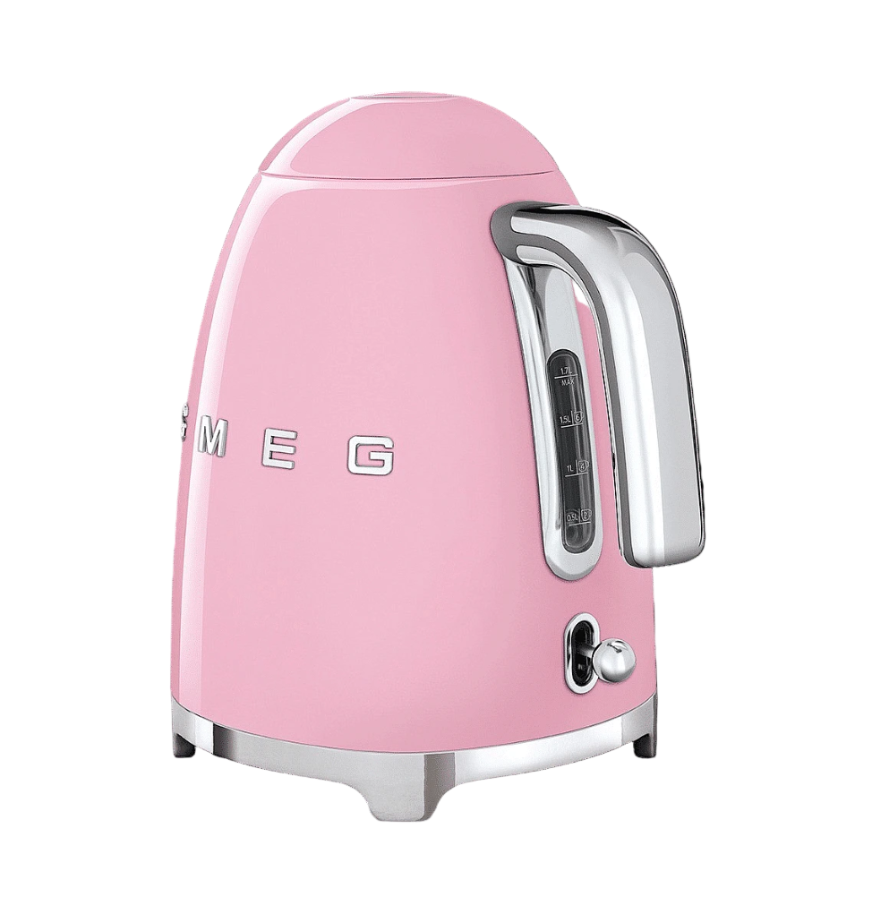 Smeg Retro 50's Style 1.7 Litre Kettle | Pink