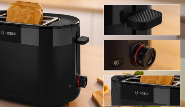BOSCH Compact Toaster MyMoment | Black | TAT2M123GB