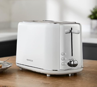 Kenwood Abbey Lux 2-Slice Toaster | White/Chrome