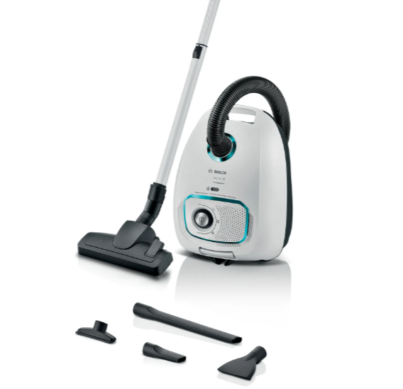 Bosch Series 4 Bagged Vacuum Cleaner Prohygienic | White | BGB41HYGGB