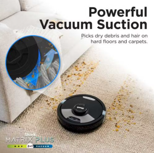 Shark Matrix+ 2in1 Self-Empty Robot Vacuum & Mop | Black | RV2620WAUK