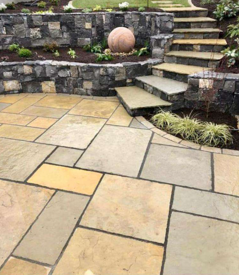 Forest Sett 40x100x200mm | Yellow Limestone