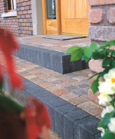 Kerb Step Risers 100x160x190mm | Smooth | Charcoal