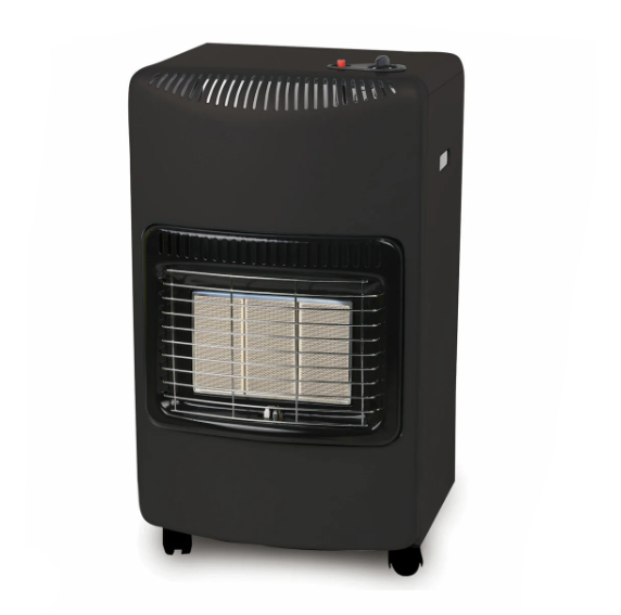 De Vielle Mobile Gas Heater | Black