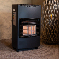 De Vielle Mobile Gas Heater | Black