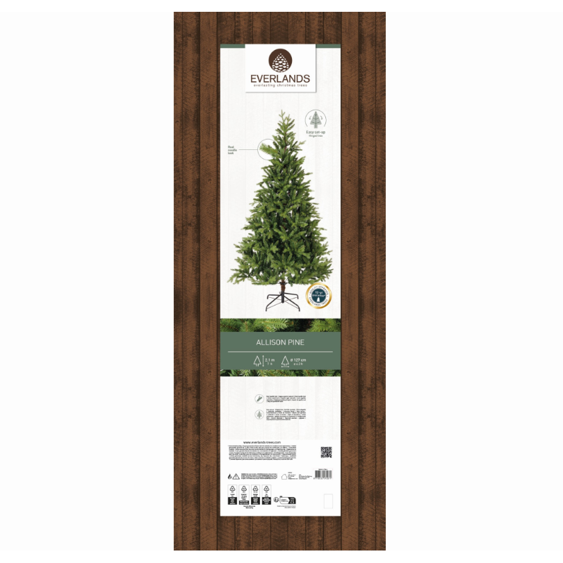 Luxury Hard Needle Pine Christmas Tree 7ft/210cm