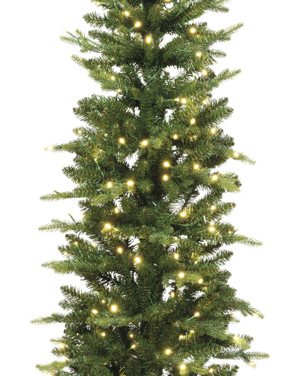 Slim Fir Christmas Pre-Lit LED Tree 68cm Wide 7ft/210cm