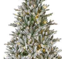 Luxury Hard Needle Pine Snowy Christmas Pre-Lit LED Tree Tree 7ft/210cm