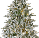 Luxury Hard Needle Pine Snowy Christmas Pre-Lit LED Tree Tree 8ft/240cm