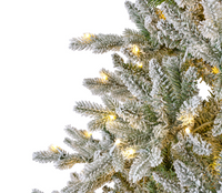 Luxury Hard Needle Pine Snowy Christmas Pre-Lit LED Tree Tree 8ft/240cm