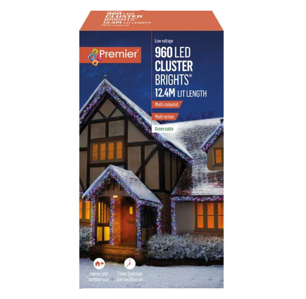 960 Multi Action LED Clusters Timer Multi Colour