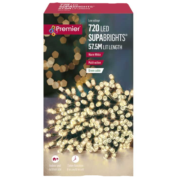 720 Multi Action LED Supabrights Timer Warm White LEDS