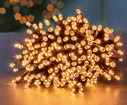 720 Multi Action LED Supabrights Vintage Gold LED Lights With Timer