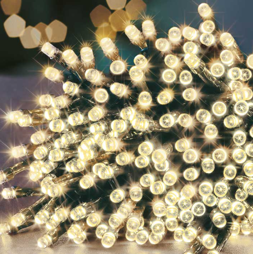 80 Multi Action LED Supabrights Timer Warm White LED Lights