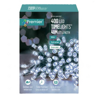 400 M-A B-O White LEDs Lights With Timer