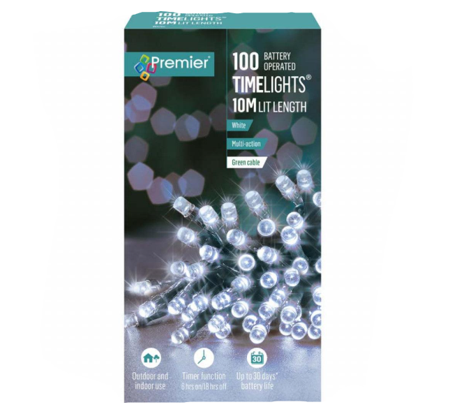 100 M-A B-O White LEDs Lights